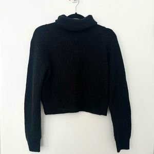 Black turtleneck sweater